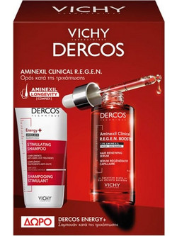 Vichy Dercos Aminexil Clinical Regen Σετ Σαμπουάν & Serum κατά της Τριχόπτωσης 2τμχ