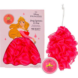 Mad Beauty Disney Princess Aurora Body Exfoliator & Raspberry & Honeydew Soap 100gr
