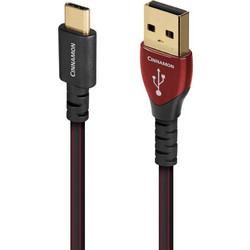 AudioQuest Cinnamon Braided USB-A to USB-C 1.5m Black Red