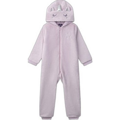 Dpam Παιδική Ολόσωμη Πιτζάμα Fleece Χειμωνιάτικη Ροζ NECUYETTE