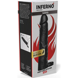 Hidden Desire Inferno Κάλυμμα Επιμήκυνσης Πέους 20cm Μαύρο