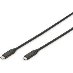 Digitus AK-300139-010-S USB-C to USB-C 100W 1m Black