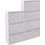 B2BMarkt Παπουτσοθήκη Μεταλλική Stark Λευκή M71xΠ15xΥ137cm 9995806