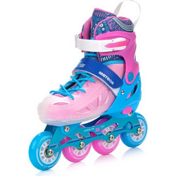 Meteor Loky Inline Αυξομειούμενα Rollers Παιδικά Ροζ Μπλε
