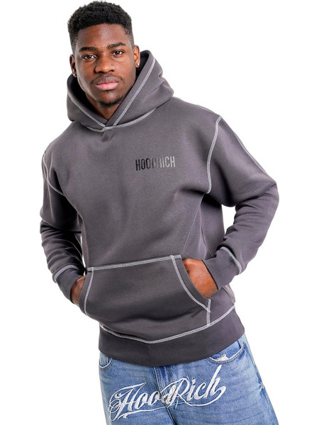 Hoodrich Ανδρικό Φούτερ με Κουκούλα & Τσέπες Ανθρακί HR03240367