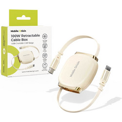Mobile Origin CB7 Flat USB-C to USB-C 100W 1m Beige MO-CB7-BG