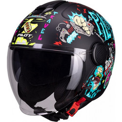 Pilot Helmets Fly SV Future Express Black Κράνος Μηχανής Jet 1300gr