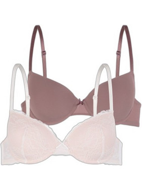 Dorina Σουτιέν Balconette με Μπανέλα Λευκό Καφέ D17180LA051-2X0588