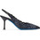 Loriblu Γόβες Slingback Δερμάτινες με Τακούνι Στιλέτο με Στρας Navy Μπλε 3EL8SB8812310