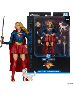 McFarlane DC Multiverse Theatrical Deluxe Edition Supergirl & Puppy Krypto 17cm