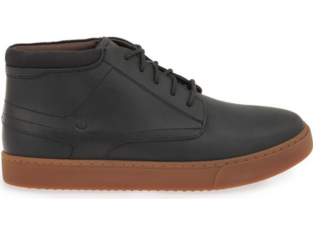 Clarks Lydford Mid Ανδρικά Μποτάκια Δερμάτινα Μαύρα 26320323