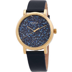 Timex Γυναικείο Ρολόι με Μπλε Δερμάτινο Λουράκι TW2R98100