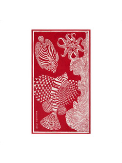 Inoui Editions Poseidon Πετσέτα Θαλάσσης Κόκκινη 100x180cm DE23POS06