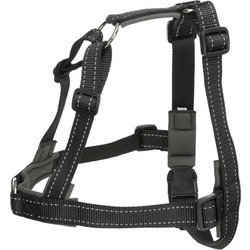 Trixie Lead & Walk Σαμαράκι Σκύλου Ιμάντας Anti-Pull Μαύρο L / XL