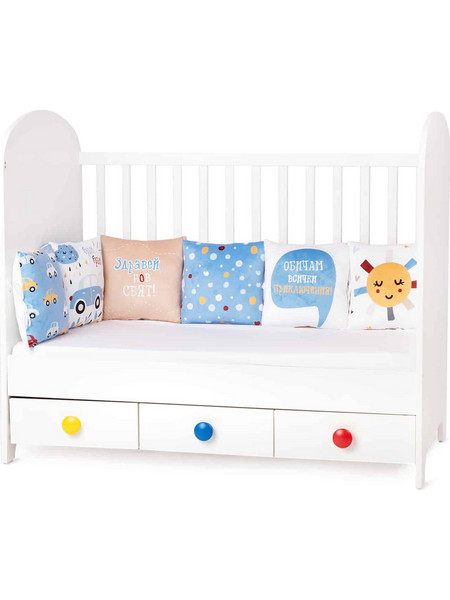 Amek Toys Cars Πάντα Κούνιας Πολύχρωμο 30x180cm