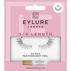 Eylure 003 Featherlight Feel Βλεφαρίδες Ενιαίες Σετ με Κόλλα 2τμχ
