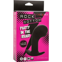 CalExotics Rock Bottom Curved Πρωκτική Σφήνα με Δόνηση 10cm Μαύρη 0716770108647