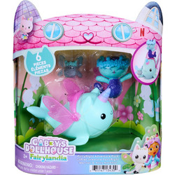 Spin Master Gabby's Dollhouse Fairyflight Adventure Pack MerCat & Kitty Narwhal