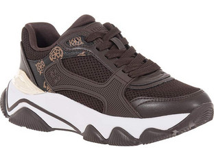 Guess Mazzy Γυναικεία Sneakers Flatforms Σοκολατί FLTMZZELE12