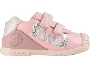 Biomecanics Παιδικά Sneakers Μποτάκια Ροζ Ασημί 261104-B193