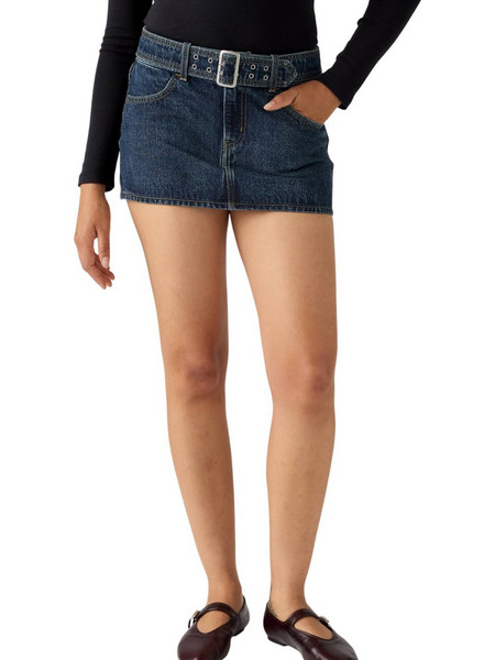 Levi's Μίνι Φούστα Τζιν Navy Μπλε 0089R-0000