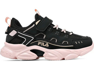Fila Memory Spinel 3 Παιδικά Sneakers Μαύρα Ροζ 3YF33002-095