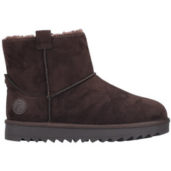 Rieker Γυναικεία Μποτάκια Suede Σοκολατί με Γούνα 99870-25