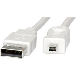 Value 11.99.8418 Καλώδιο USB-A Male 2.0 to USB-A Mini Male 1.8m White