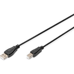 Digitus AK-300102-010-S Καλώδιο USB-A Male 2.0 to USB-B Male 1m Black