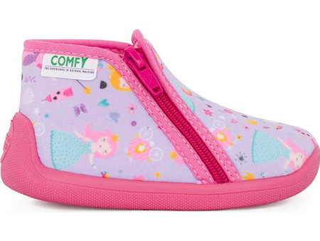 Comfy Ανατομικές Χειμερινές Παιδικές Παντόφλες Μποτάκια για Κορίτσι Λιλά Φούξια 1754