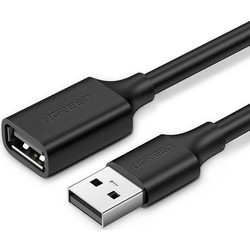 Ugreen 10316 Καλώδιο USB-A Male 2.0 to USB-A Female 2m Black