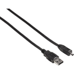 Hama 74202 Καλώδιο USB-A Male 2.0 to USB-B Mini Male 1.8m Black
