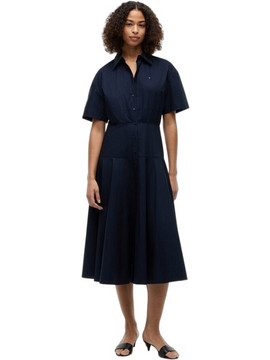 Tommy Hilfiger Midi Καθημερινό Φόρεμα Navy Μπλε WW0WW49875-C1G