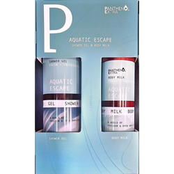 Panthenol Extra Aquatic Escape Shower Gel 500ml + Body Milk 300ml