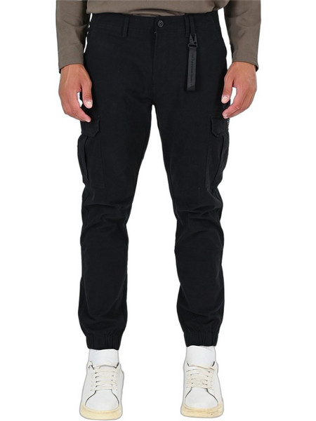 Double Ανδρικό Παντελόνι Cargo Joggers Ελαστικό Κανονική Εφαρμογή Navy Μπλε 262CCP-4130