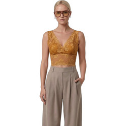 Helmi Γυναικείο Καλοκαιρινό Crop Top Κίτρινο 58-03-108