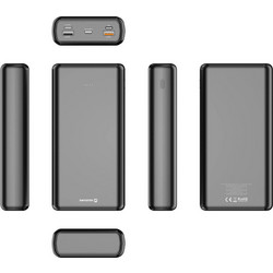 Swissten SW22013914 Power Bank 30000mAh 20W με 2 Θύρες USB-A Quick Charge 3.0 & Power Delivery Black