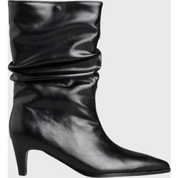 Envie Shoes Γυναικεία Μποτάκια Αστραγάλου Μαύρα με Λεπτό Χαμηλό Τακούνι E83-24098
