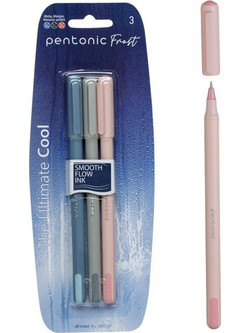 Pentonic Smooth Flow Ink Σετ Στυλό Διαρκείας 0.7mm 3τμχ 1239029
