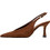 Sante Γόβες Slingback με Λεπτό Χαμηλό Τακούνι Καφέ 26-615