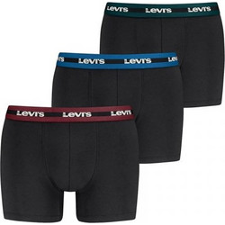 Levi's Ανδρικά Μποξεράκια Σετ 3Pack Μαύρα 701241926-001