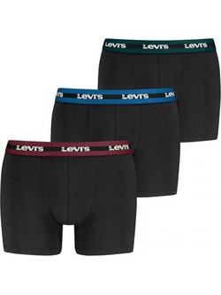 Levi's Ανδρικά Μποξεράκια Σετ 3Pack Μαύρα 701241926-001