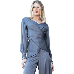 AGGEL Γυναικείο Χειμερινό Top Ανθρακί FW51189KF