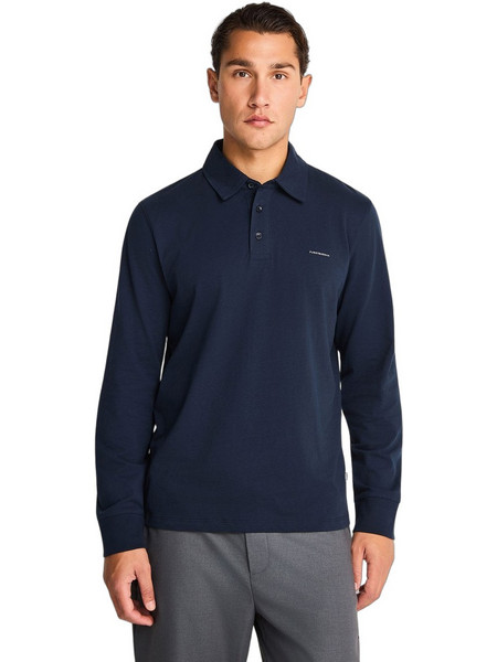 Funky Buddha Ανδρική Μπλούζα Polo Μακρυμάνικη Navy Μπλε FBM014-004-11