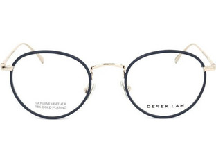 Derek Lam DL284 NVY Γυναικείος Σκελετός Γυαλιών Οράσεως Μεταλλικός Χρυσός Μαύρος