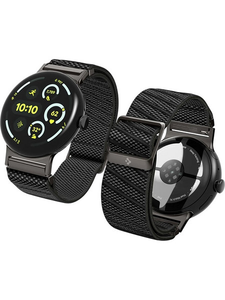 Spigen Fit Lite X V2 Υφασμάτινο Λουράκι Black (Google Pixel Watch 3 / 4 45mm)