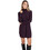 Toi & Moi Mini Βραδινό Φόρεμα Πλεκτό & Παγιέτες Μωβ 50-6954-226
