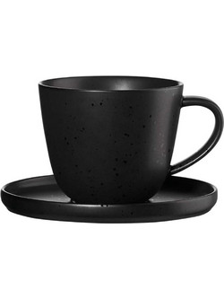 Asa Coppa Kuro Φλιτζάνι Cappuccino Πορσελάνης Μαύρο 250ml 19020190