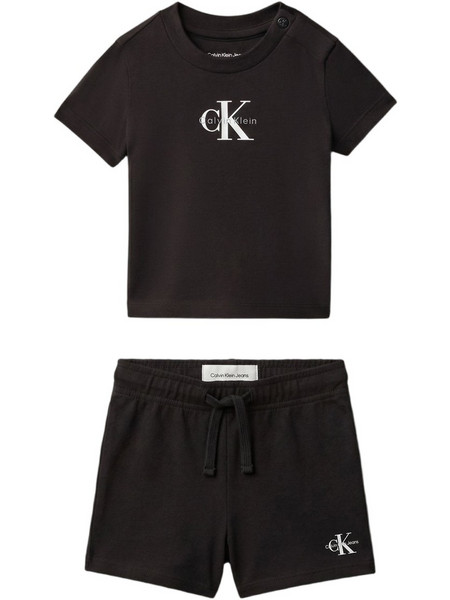 Calvin Klein Βρεφικό Σετ για Αγόρι Καλοκαιρινό Μαύρο LVCKSJI09B-BEH