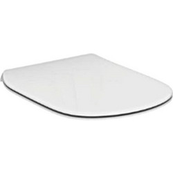 Ideal Standard Tesi II Καπάκι Λεκάνης Οβάλ Πλαστικό Slim Soft Close Λευκό 43x36.5cm T352801